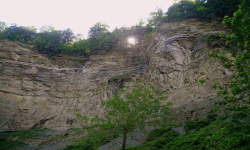 Zdjęcie USA / stan Nowy York / Taughannock Falls State Park / słońce