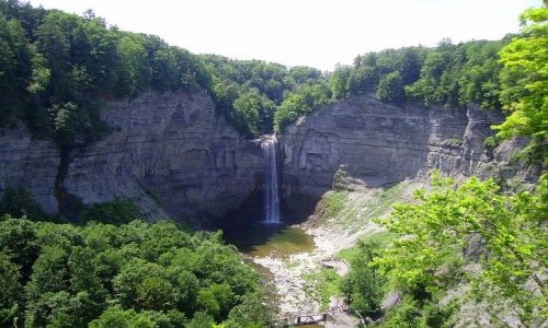 Zdjęcie USA / stan Nowy York / Taughannock Falls State Park / widok z wyżej położonego punktu widokowego