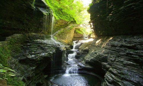 Zdjecie USA / stan Nowy York / Watkins Glen State Park- Finger Lakes / pikny i tajemniczy zaktek