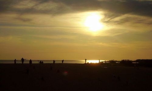 Zdjcie USA / North Carolina / Outer Banks - Kill Devils Hill / w oczekiwaniu na zachd soca