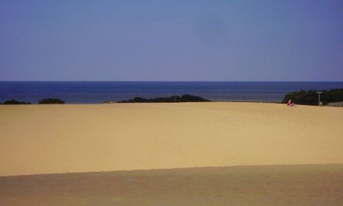 Zdjecie USA / North Carolina / Outer Banks - Park Stanowy Jockey's Ridge / widok na Zatokę Pamlico z Parku Stanowego