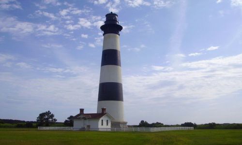 Zdjecie USA / North Carolina / Outer Banks / latarnia morska  na Hatteras Island