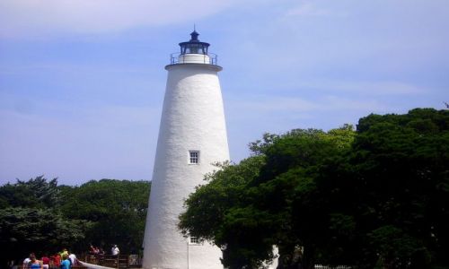 Zdjcie USA / North Carolina / Outer Banks / latarnia morska na Ocracoke Island