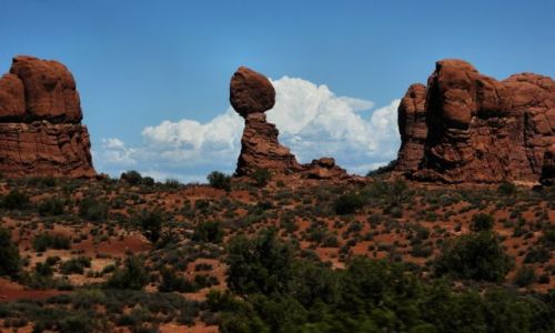 Zdjecie USA / Utah / Arches NP / Balance rock.