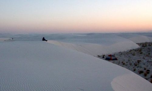 Zdjecie USA / - / Nowy Meksyk / White Sands NM / konkurs - w oczekiwaniu na swit