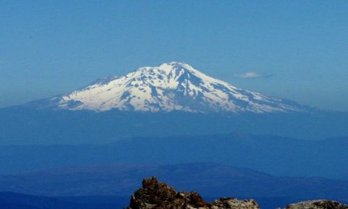 Zdjęcie USA / ze szczytu Lassen / Lassen Volcanic NP / mount shasta