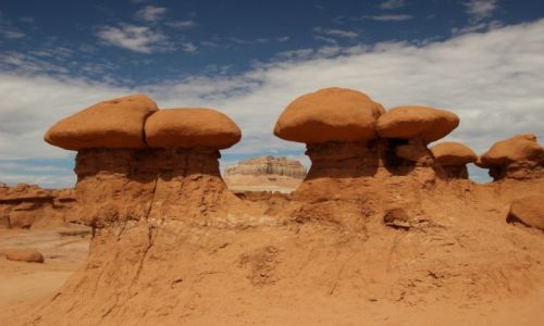 Zdjecie USA / - / Utah / Goblin Valley / Pomiedzy grzybkami
