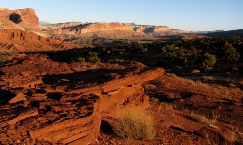 Zdjecie USA / Utah / capitol reef / przed zachodem...