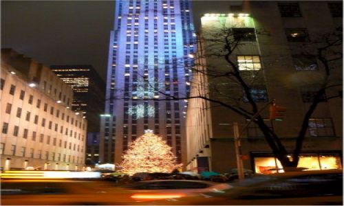 Zdjecie USA / New York / New York / Rokefeler Center i choinka