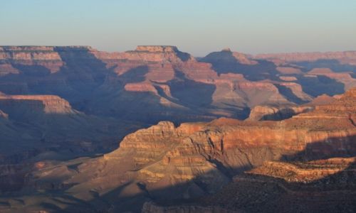 Zdjecie USA / Arizona / Grand Canyon / Zachd soca nad Grand Canyon