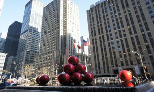 USA / New York / 50th Street / Radio City witecznie