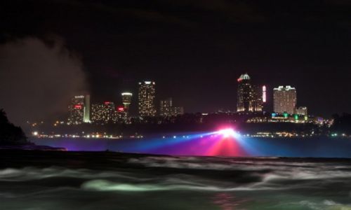 Zdjęcie USA / New York / Niagara / Niagara nocą - strona kanadyjska