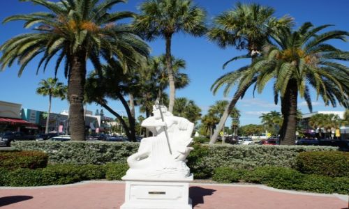 Zdjęcie USA / Floryda / Sarasota / Neptun pod palmami