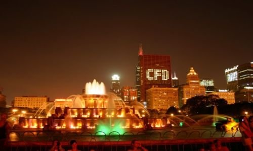 Zdjecie USA / ILLINOIS / CHICAGO / BAJKOWA NOC