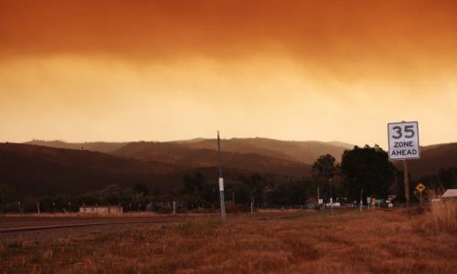 Zdjęcie USA / California / Sierraville / Pożar