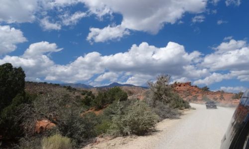 Zdjcie USA / Utah / Yant Flat Candy Cliffs / Droga do Yant Flat