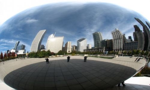 Zdjecie USA / brak / Chicago, Illinois / Chicago w krzywym zwierciadle