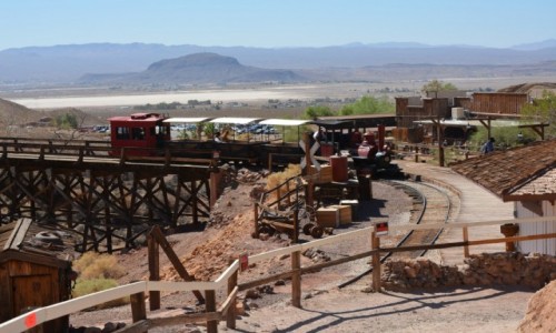 Zdjcie USA / Kalifornia / Calico Ghost Town / ciuchcia