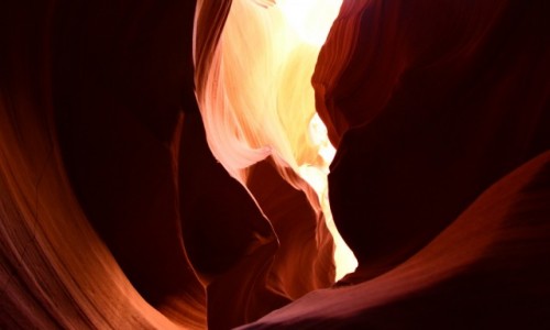 Zdj�cie USA / Arizona / niedaleko Page - kanion Antylopy / Upper Antelope Canyon