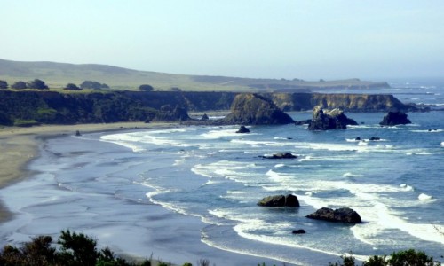 Zdj�cie USA / KALIFORNIA / DROGA PACYFIC I /  KLIF PACYFIKU