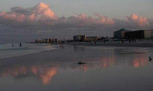 Zdjęcie USA / Floryda / Daytona Beach / Plaża wieczorową porą