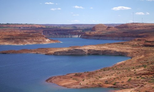 Zdjcie USA / Arizona / Page / Widok na zapor jeziora Powel