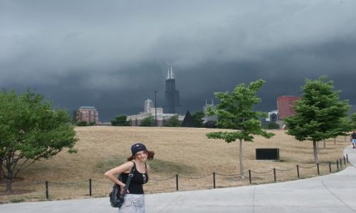 Zdjecie USA / Illinois / Chicago / Sears tower w tle
