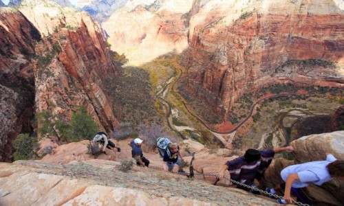 Zdjecie USA / Utah / Zion NP / Na krawedzi