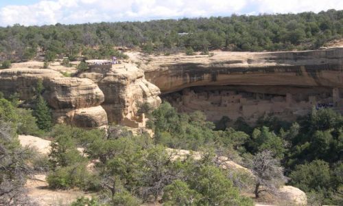 Zdjecie USA / Kolorado / Mesa Verde / osiedle indian Anasazi