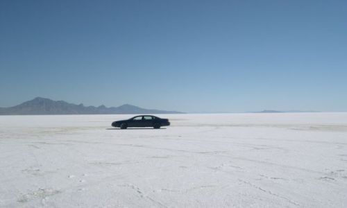 Zdjecie USA / Utah / Bonneville / wyschniete slone jezioro