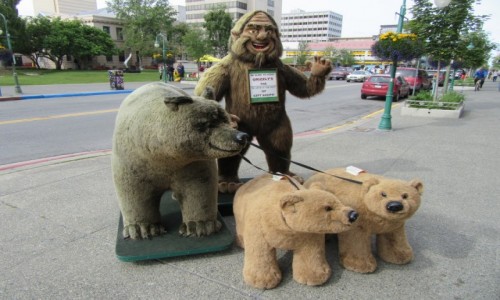 Zdjęcie USA / Anchorage - Alaska / Anchorage - Alaska / Zaprzęg niedźwiedzi grizli