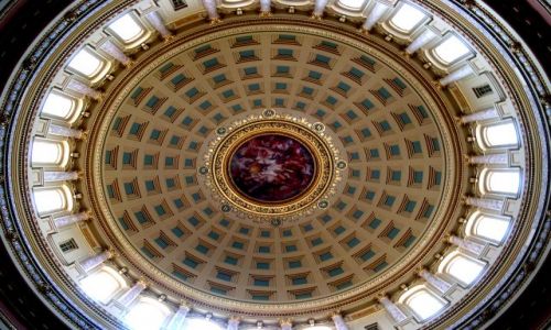 Zdjecie USA / brak / Wisconsin / kopula na Kapitolu w Madison