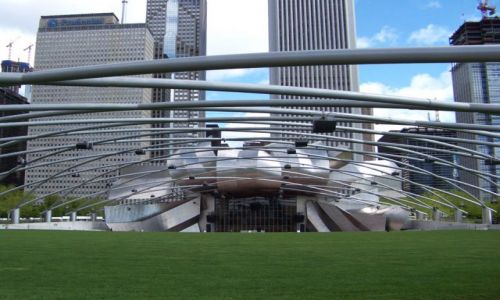 Zdjęcie USA / brak / Illinois / Chicago / amfiteatr w Millenium Park