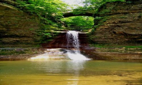 Zdjęcie USA / brak / Illinois / wodospad w Matthiessen State Park