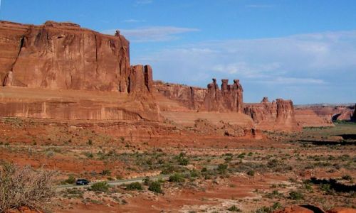 Zdjęcie USA / brak / Utah / Arches National Park / droga do lukow w parku