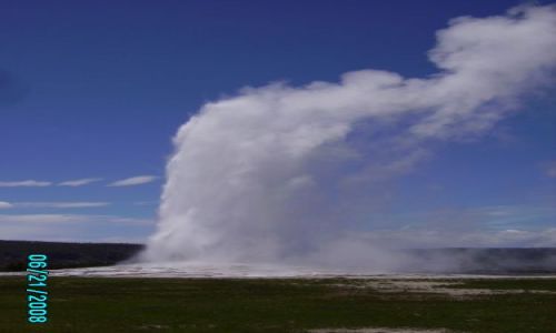 Zdjecie USA / Wyoming /  Geiser Old Faithful / Par Yellowstone