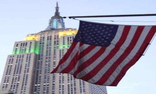 Zdjęcie USA / -NY / Manhattan / God Bless America