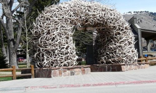 Zdjecie USA / Wyoming / CODY / brama dzikiego zachodu
