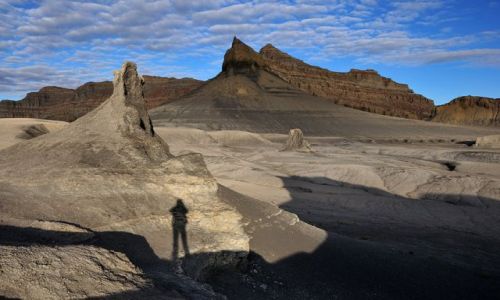 Zdjecie USA / Utah / Grand Staircase Escalante / cienio-autoportret