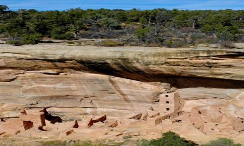 USA / Colorado / Mesa  Verde / Square Tower House / Pueblo Indian Anasazi