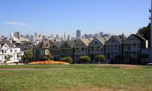 Zdjęcie USA / California / San Francisco - Alamo Square / Wiktoriańkie klimaty
