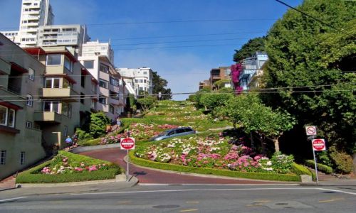 Zdjecie USA / brak / San Francisco/ Kalifornia / Lombard Street
