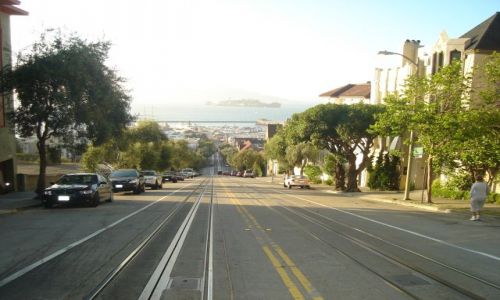 Zdjecie USA / California / San Francisko / Ulice  San   Francisko  z widokoem na.....
