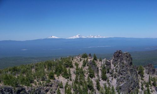 Zdjecie USA / brak / Oregon / Paulina Peak / wulkany Three Sisters