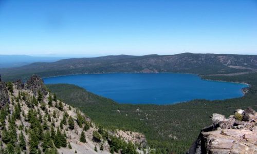 Zdjecie USA / brak / Oregon / Paulina Peak / Paulina Lake