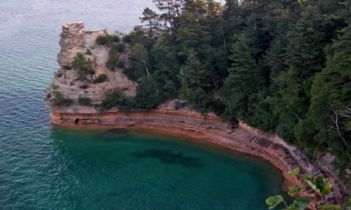 Zdjecie USA / brak / Michigan / jez. Gorne / Castle Rock