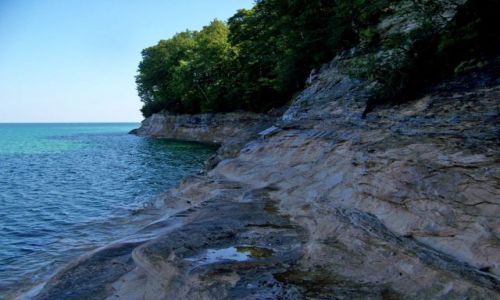 Zdjęcie USA / brak / Michigan / Upper Peninsula / jez. Gorne / klify nad Lake Superior ( jez. Gorne )