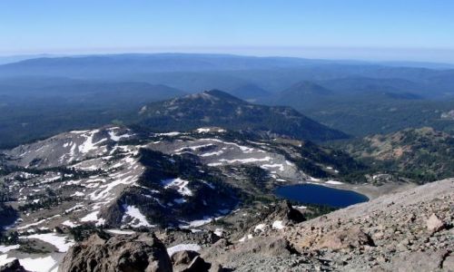 Zdjecie USA / brak / pln Kalifornia / widok z Lassen Peak
