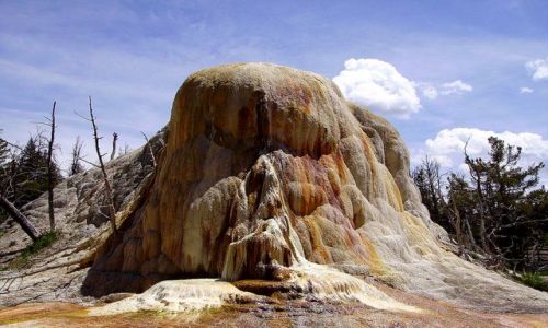 Zdjecie USA / Wyoming / Park Yellowstone / trochę jak mini Dewil Tower??