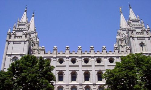 Zdjęcie USA / Utah / Salt Lake City / największa światynia Mormonów w Salt Lake City